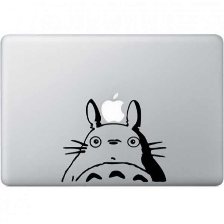 Totoro MacBook Aufkleber Schwarz MacBook Aufkleber